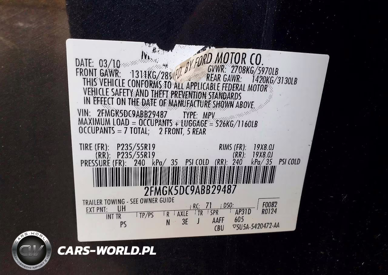 2010 Ford Flex Limited VIN:2FMGK5DC9ABB29487 - 12