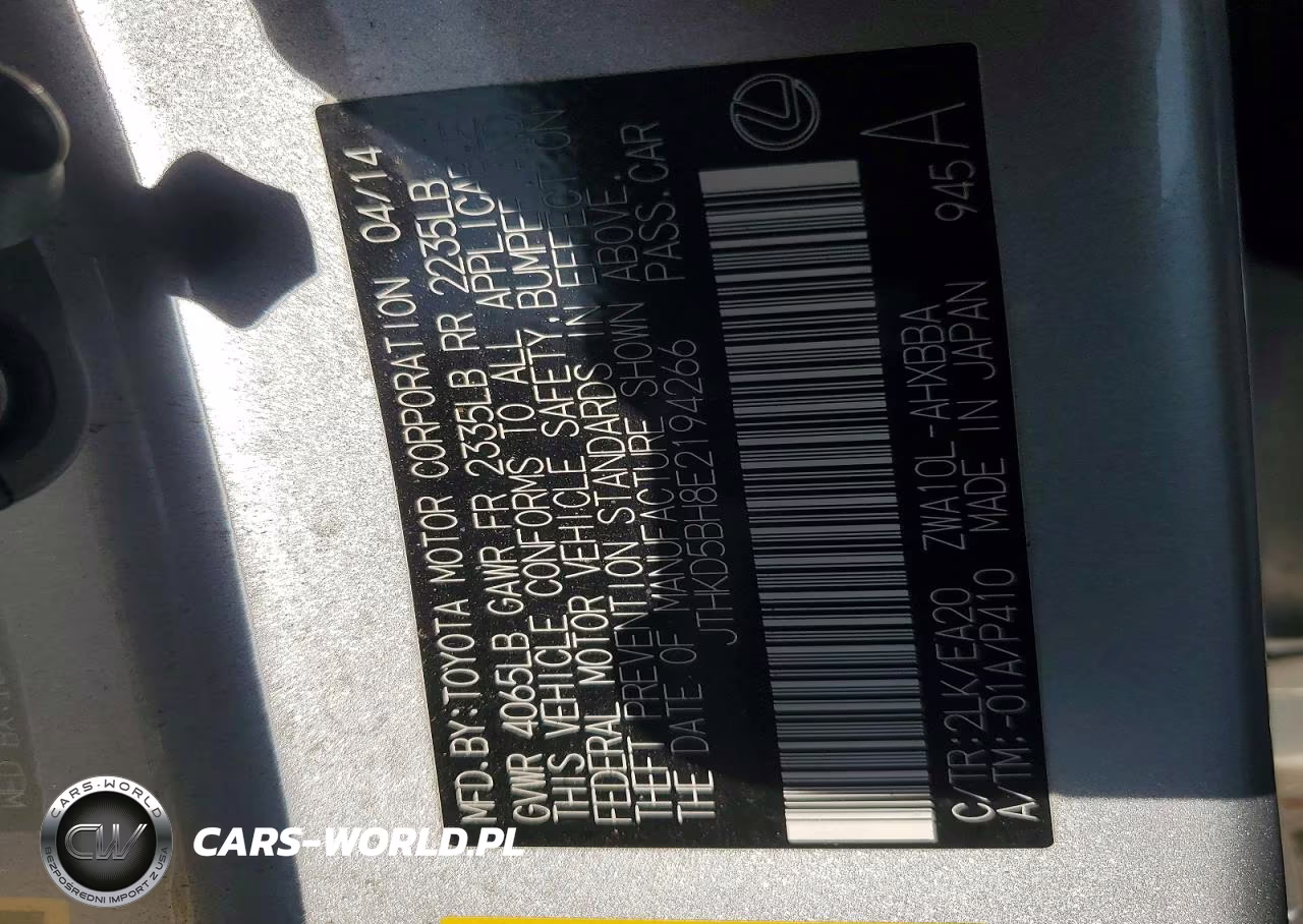 2014 Lexus Ct 200 VIN:JTHKD5BH8E2194266 - 12