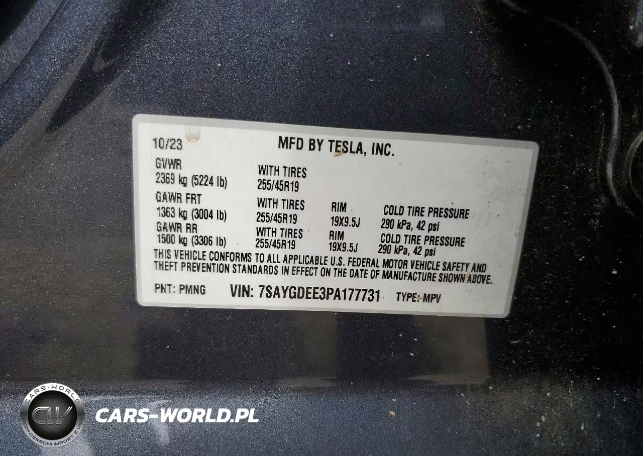 2023 Tesla Model Y VIN:7SAYGDEE3PA177731 - 13