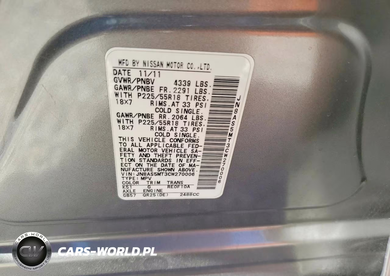 2012 Nissan Rogue S VIN:JN8AS5MT3CW270006 - 14