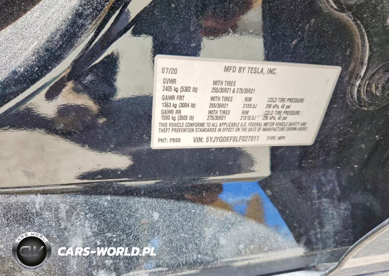 2020 Tesla Model Y VIN:5YJYGDEF8LF027911 - 13