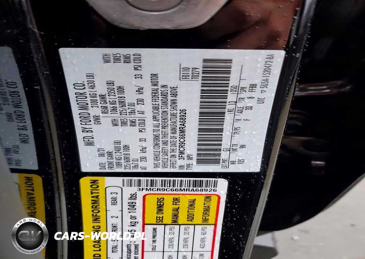 2021 Ford Bronco Sport Outer Banks VIN:3FMCR9C66MRA68926 - 13