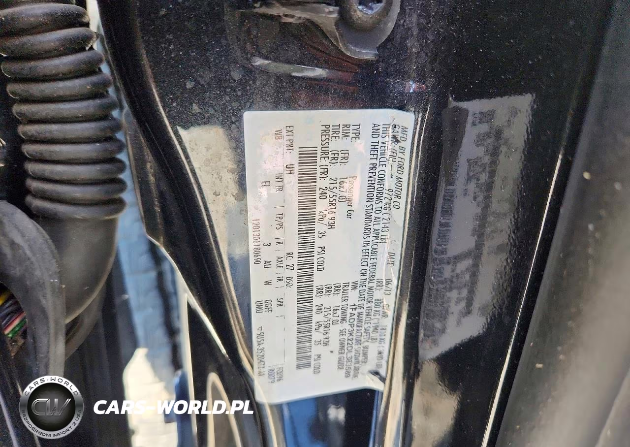 2013 Ford Focus Se VIN:1FADP3K22DL383589 - 12