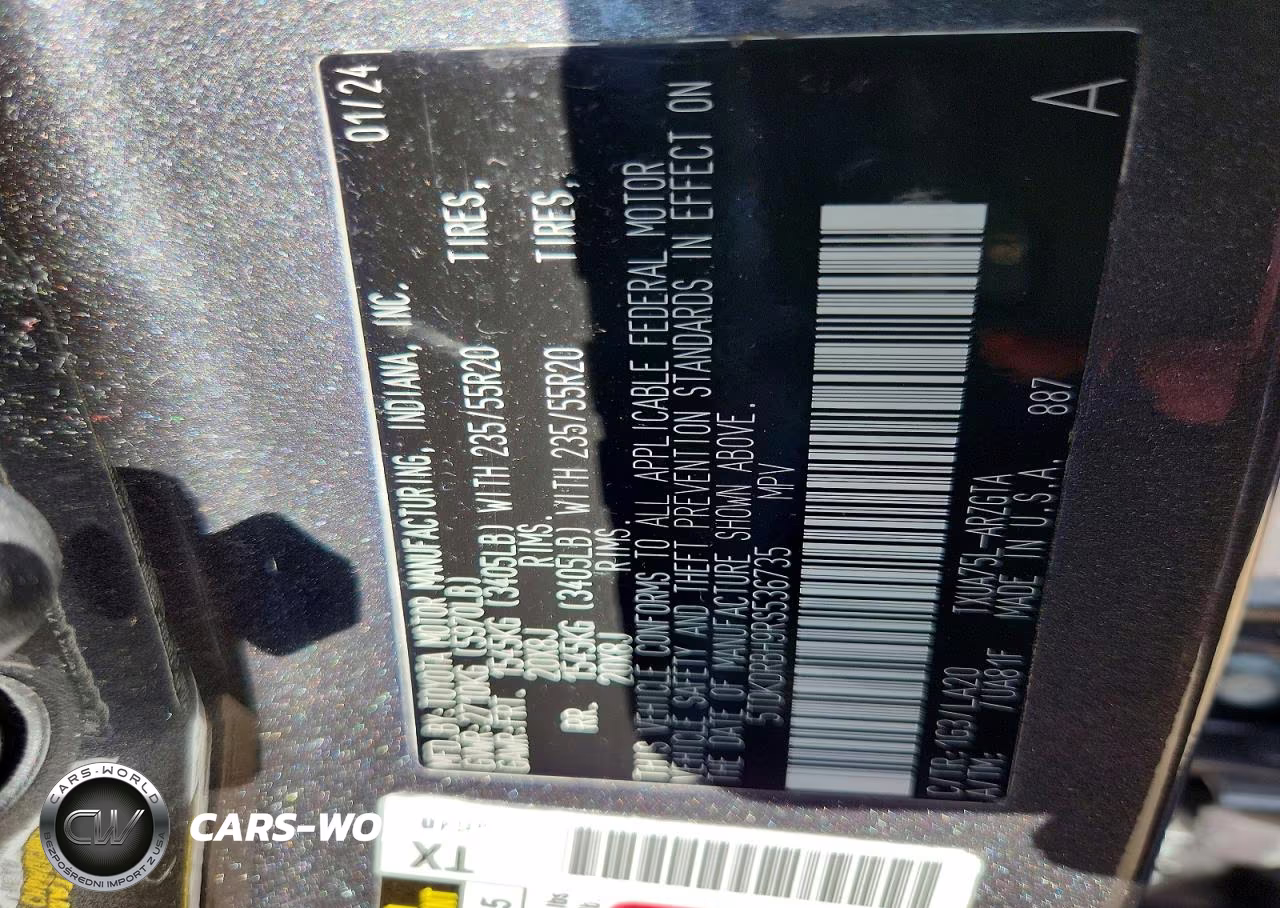 2024 Toyota Highlander Platinum VIN:5TDKDRBH9RS536735 - 13