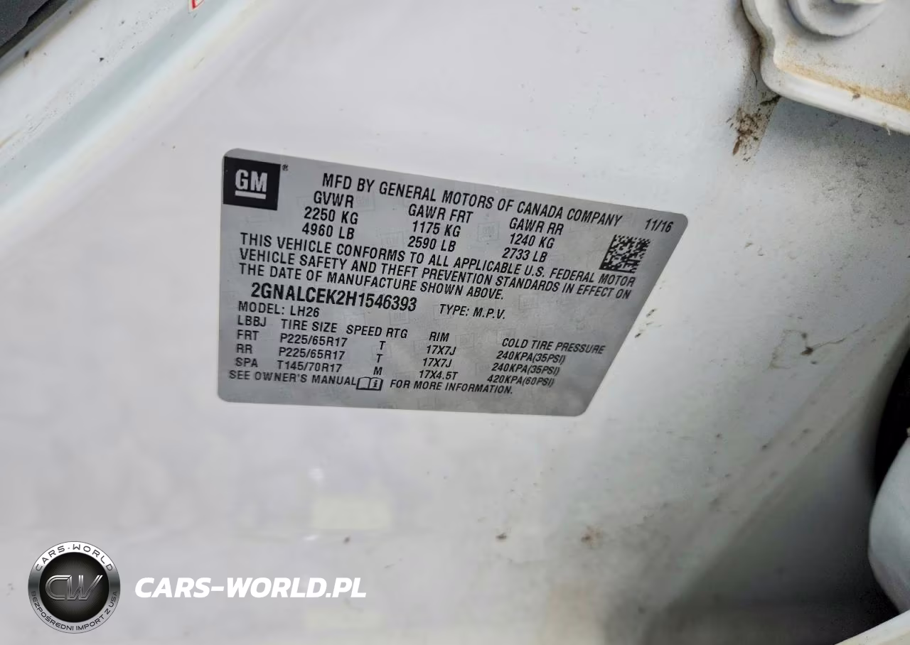2017 Chevrolet Equinox Lt VIN:2GNALCEK2H1546393 - 13