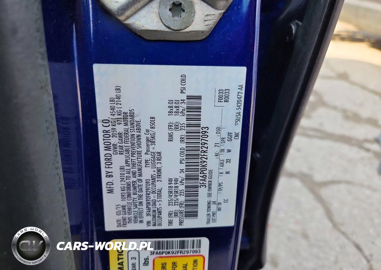 2015 Ford Fusion Titanium VIN:3FA6P0K92FR297093 - 12