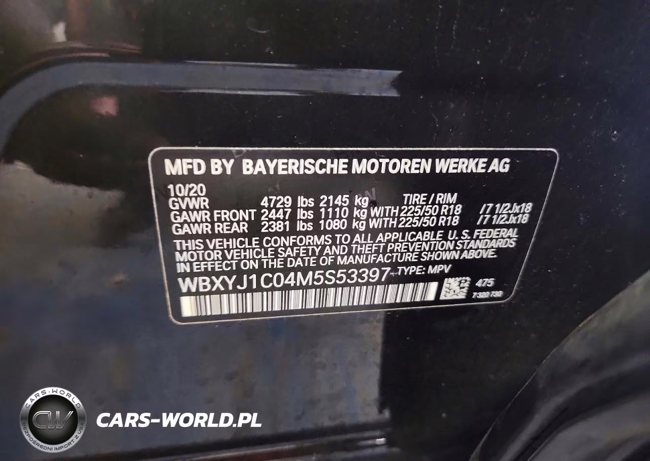 2021 BMW X2 xDrive28I VIN:WBXYJ1C04M5S53397 - 13