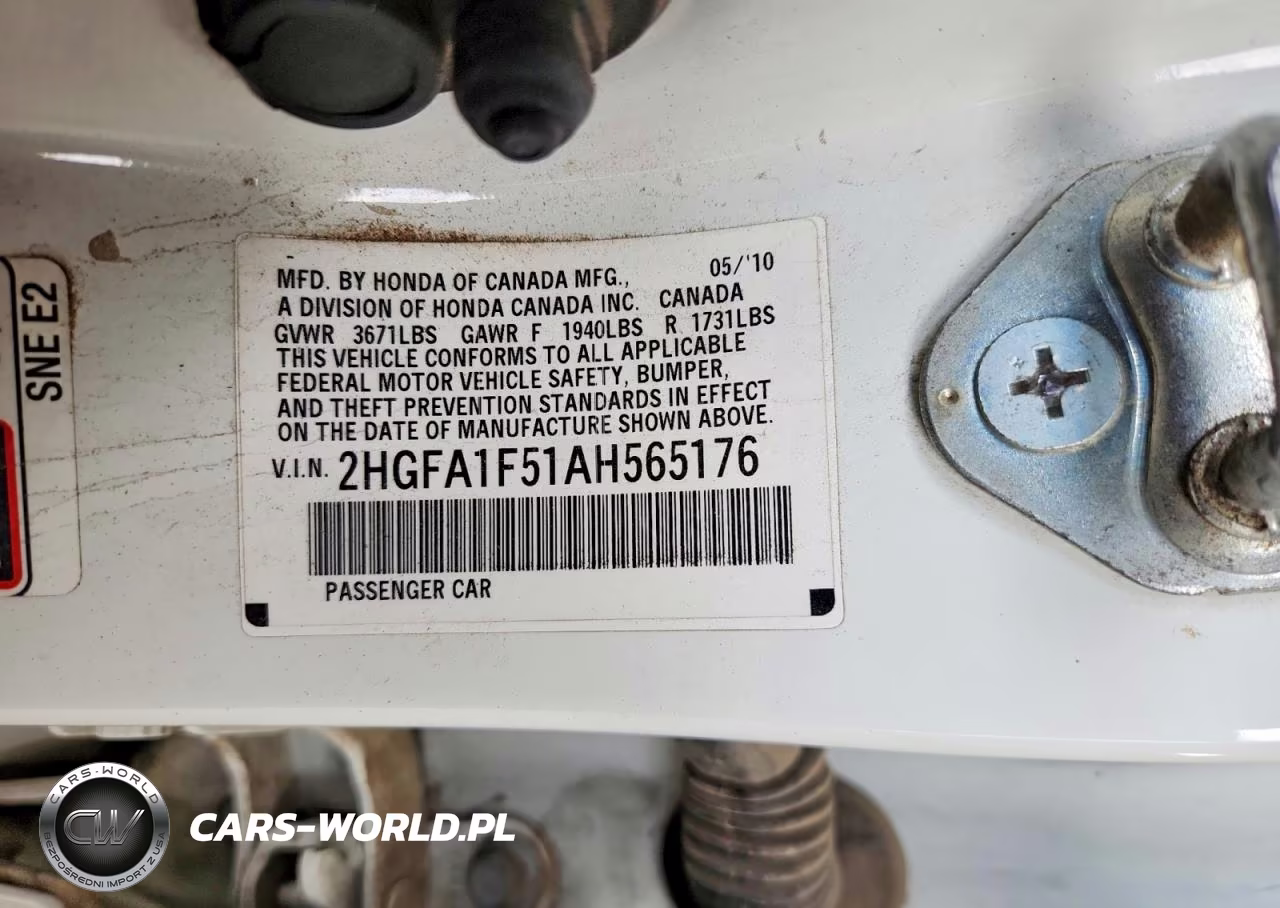 2010 Honda Civic Lx VIN:2HGFA1F51AH565176 - 13
