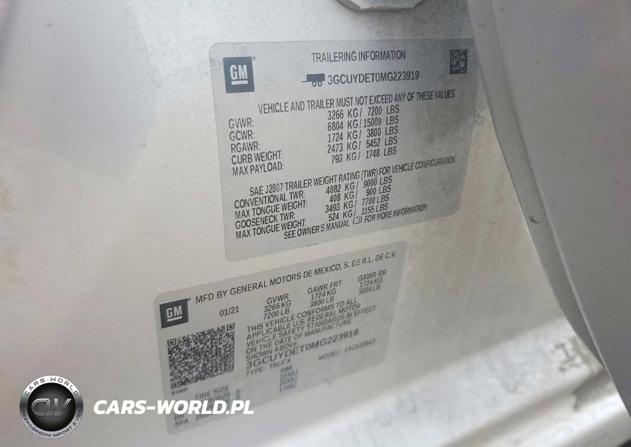 2021 Chevrolet Silverado K1500 Lt VIN:3GCUYDET0MG223919 - 12