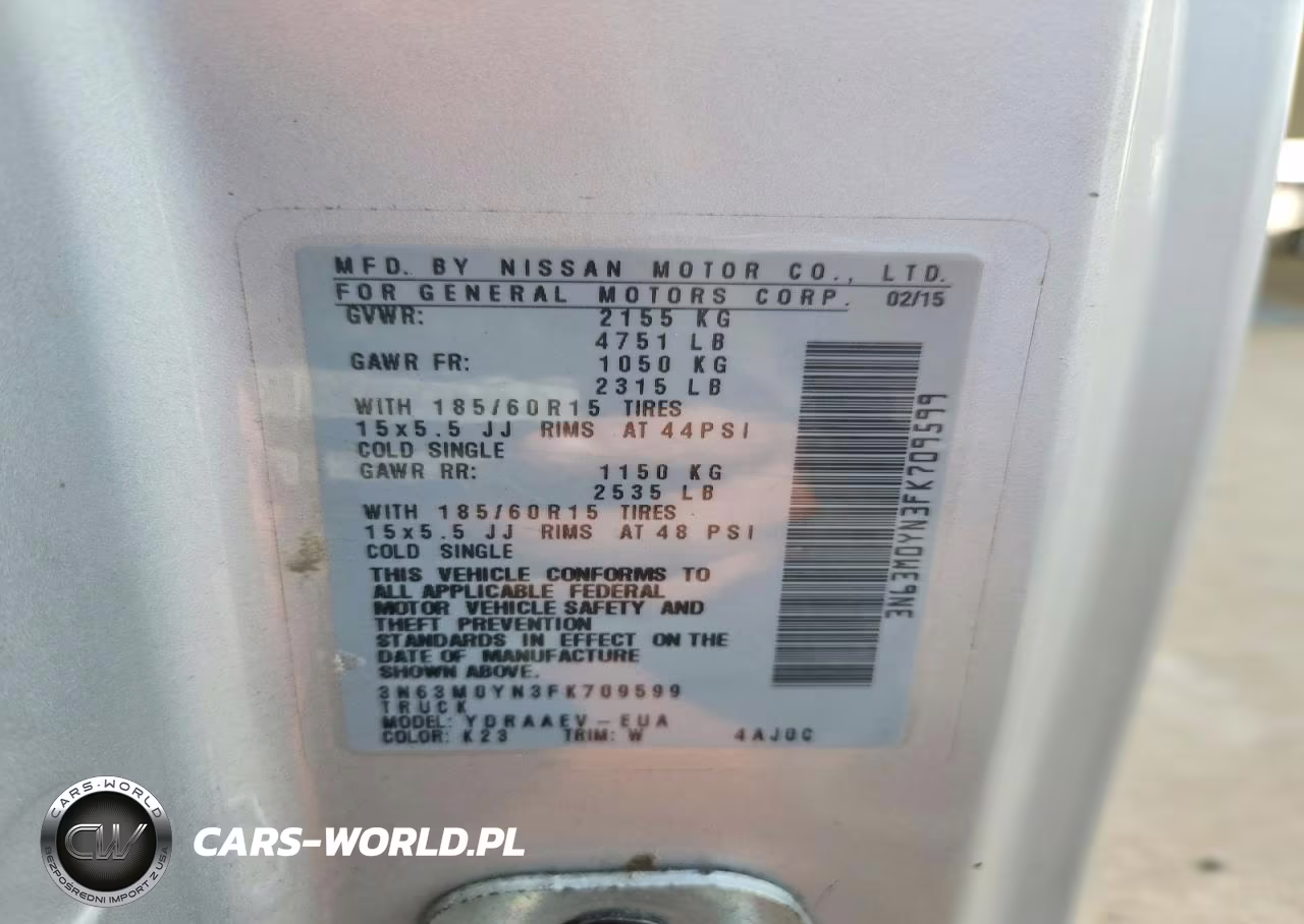 2015 Chevrolet City Express Ls VIN:3N63M0YN3FK709599 - 13