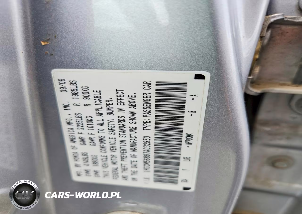 2007 Honda Accord Ex VIN:1HGCM56897A032950 - 12
