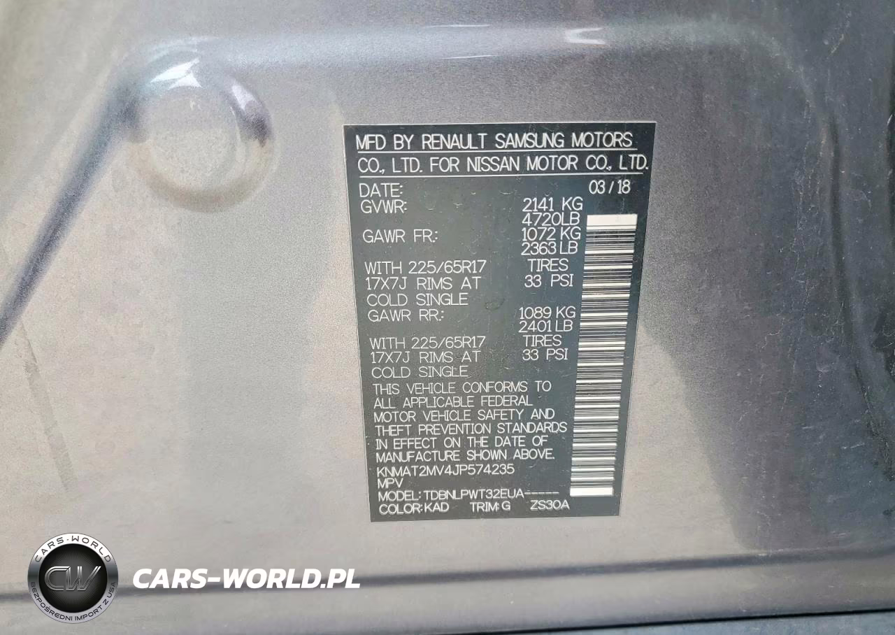2018 Nissan Rogue S VIN:KNMAT2MV4JP574235 - 12