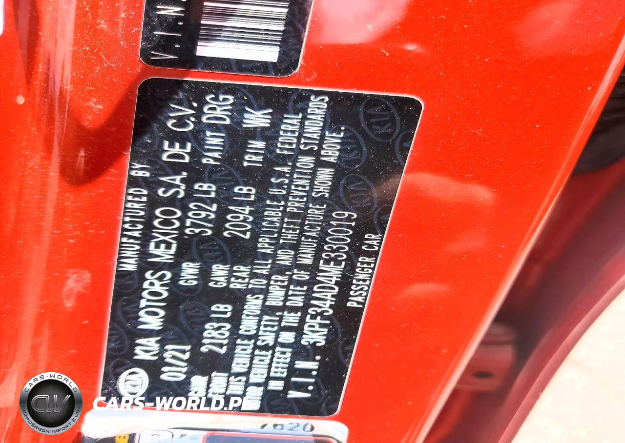 2021 Kia Forte Gt Line VIN:3KPF34AD4ME330019 - 12