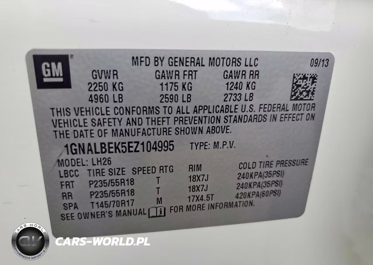 2014 Chevrolet Equinox Lt VIN:1GNALBEK5EZ104995 - 12