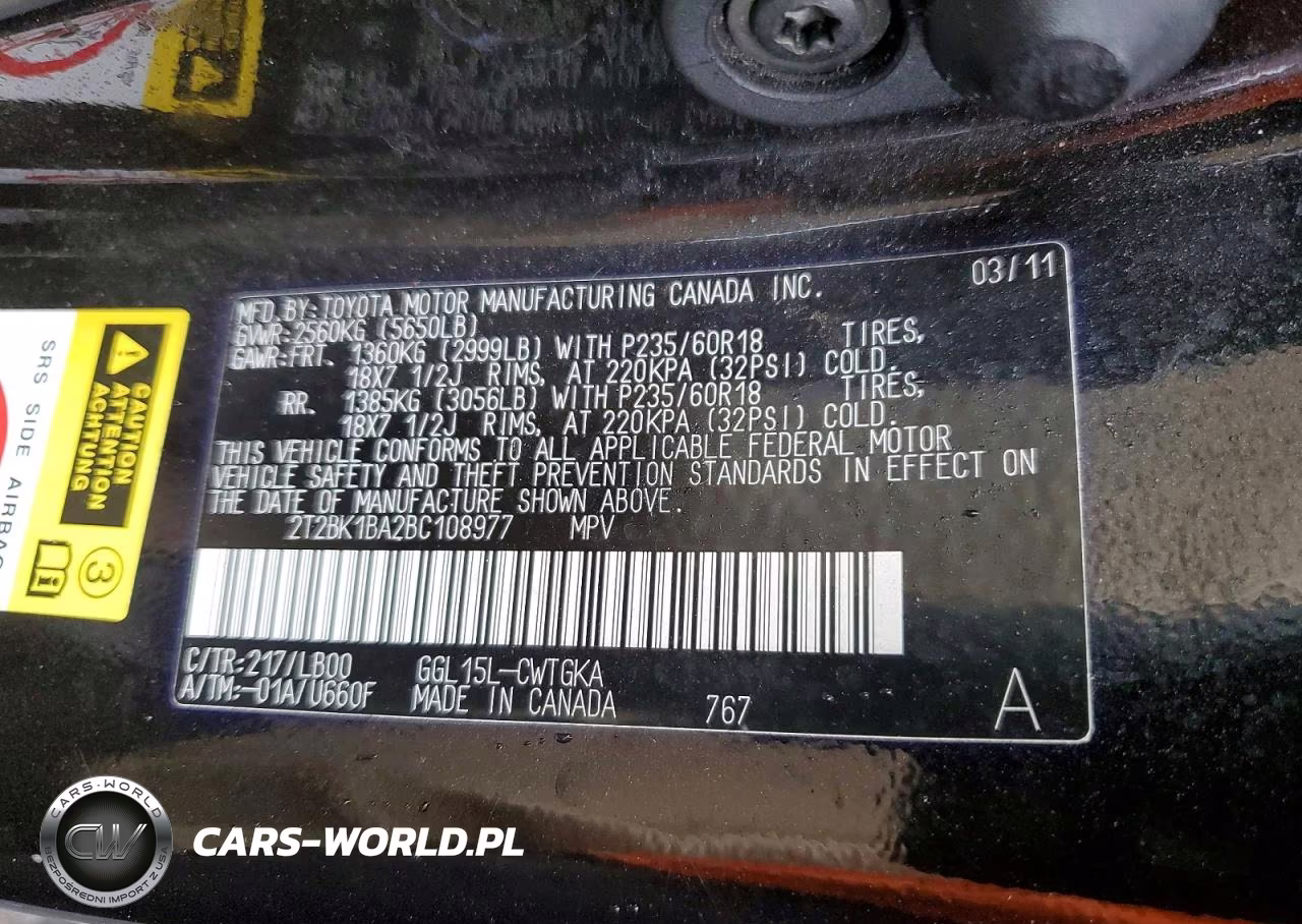 2011 Lexus Rx 350 VIN:2T2BK1BA2BC108977 - 13