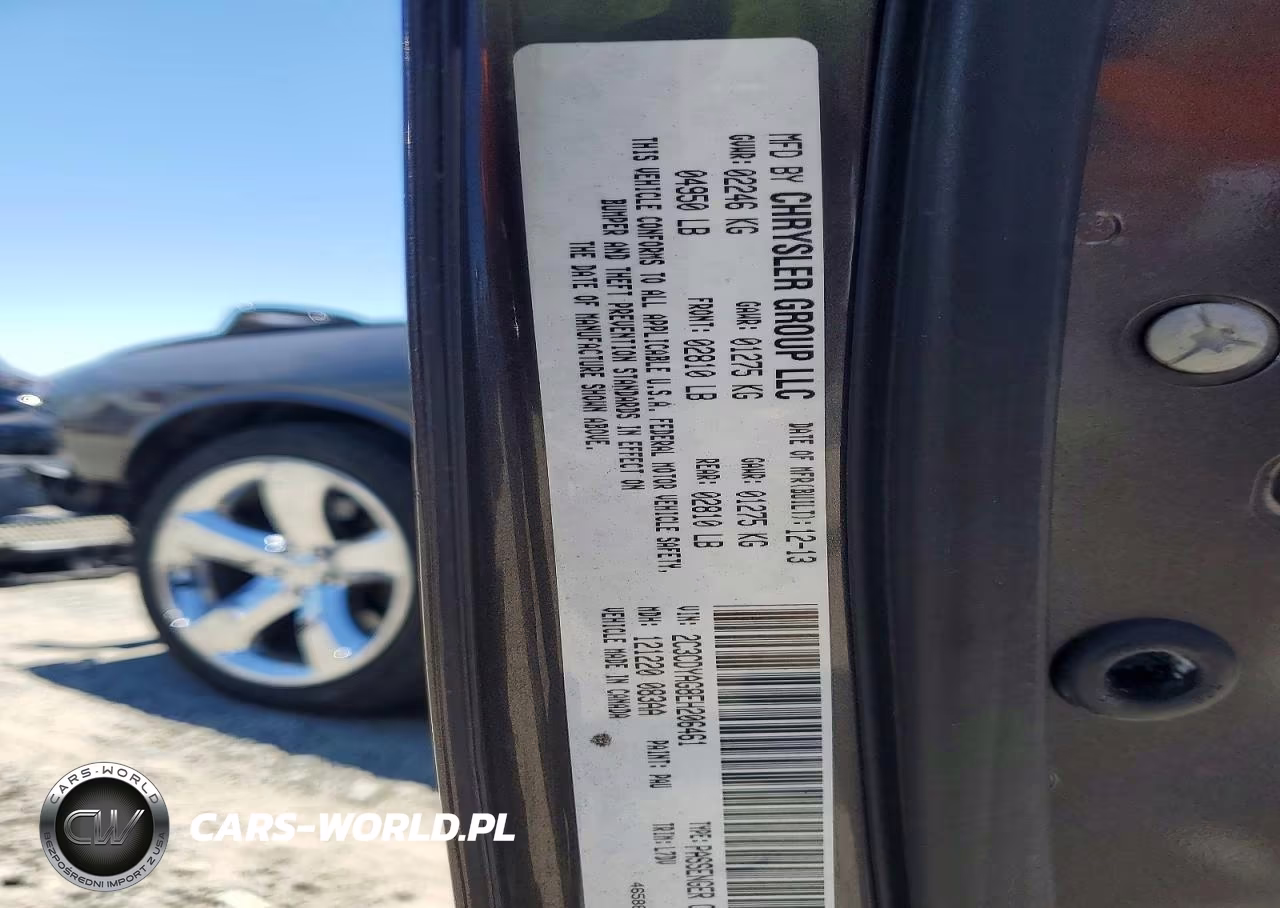 2014 Dodge Challenger Sxt VIN:2C3CDYAG8EH206461 - 13