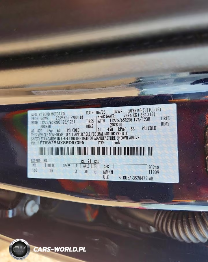 2025 Ford F250 Super Duty VIN:1FT8W2BMXSED97395 - 12