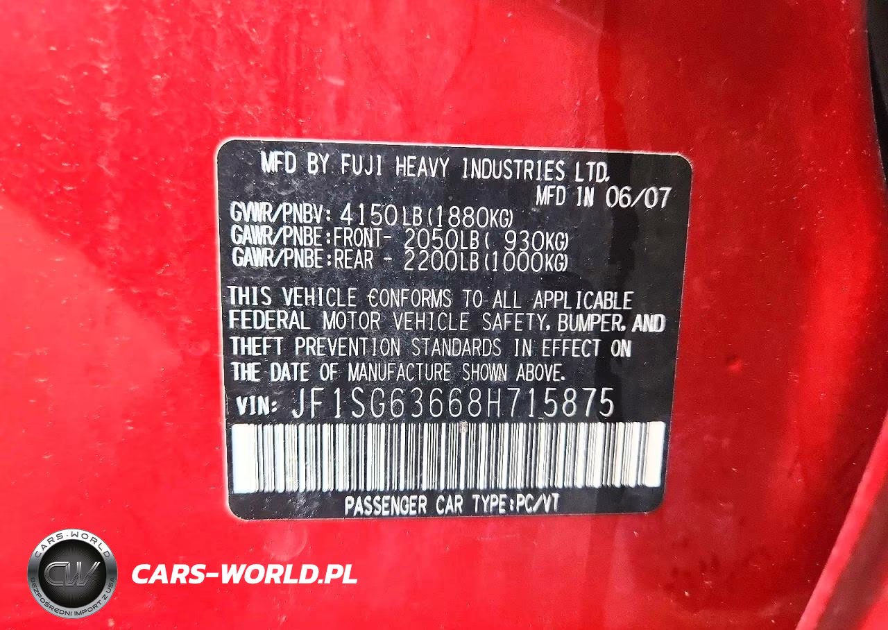 2008 Subaru Forester 2.5X VIN:JF1SG63668H715875 - 14