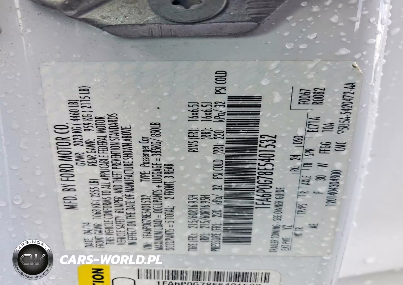 2014 Ford Fusion S VIN:1FA6P0G78E5401532 - 12