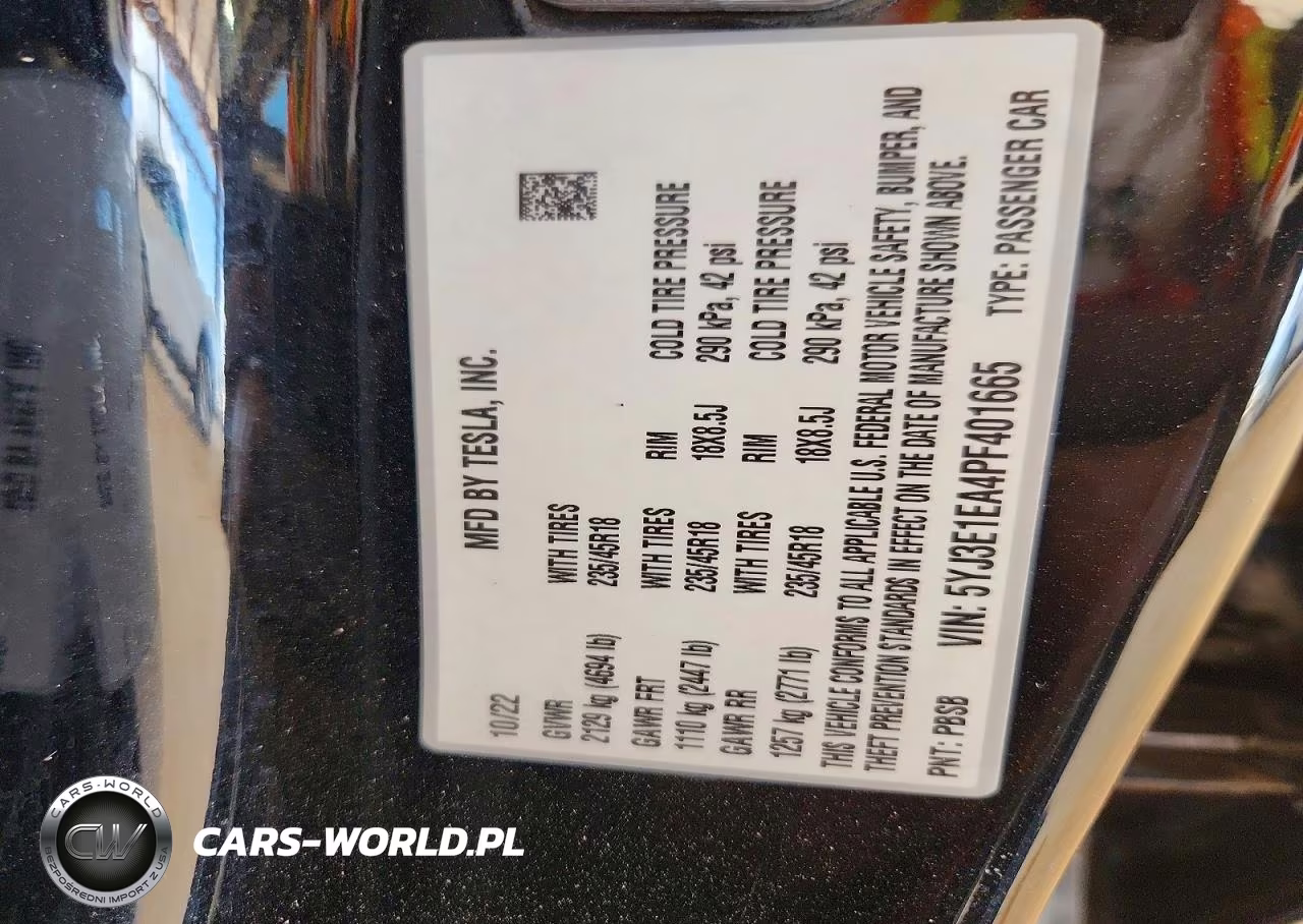2023 Tesla Model 3 VIN:5YJ3E1EA4PF401665 - 12