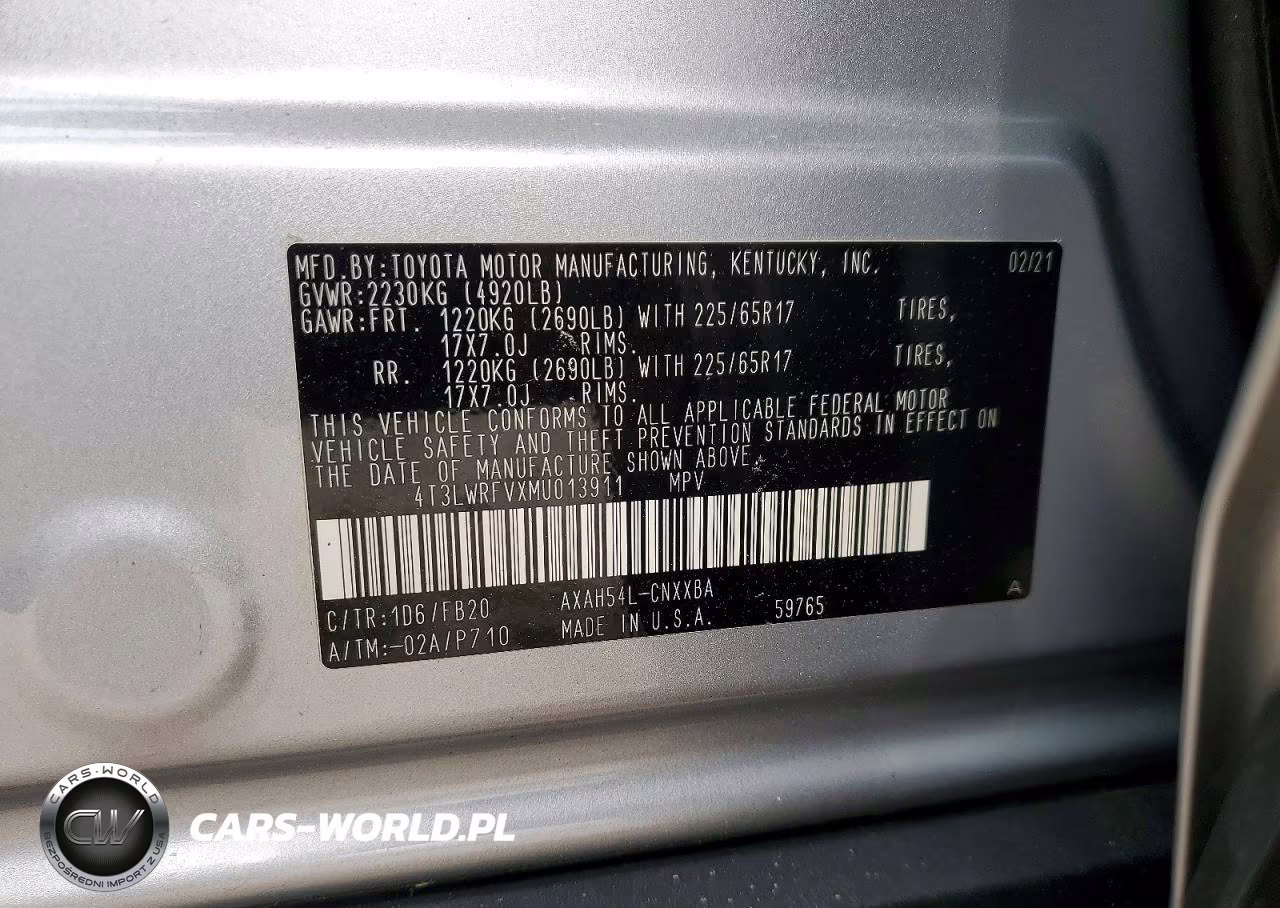 2021 Toyota Rav4 Le VIN:4T3LWRFVXMU013911 - 14