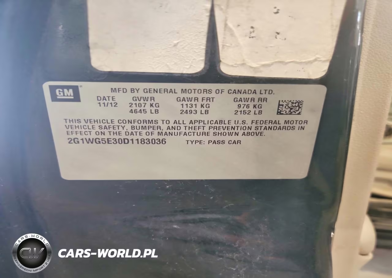 2013 Chevrolet Impala Lt VIN:2G1WG5E30D1183036 - 12