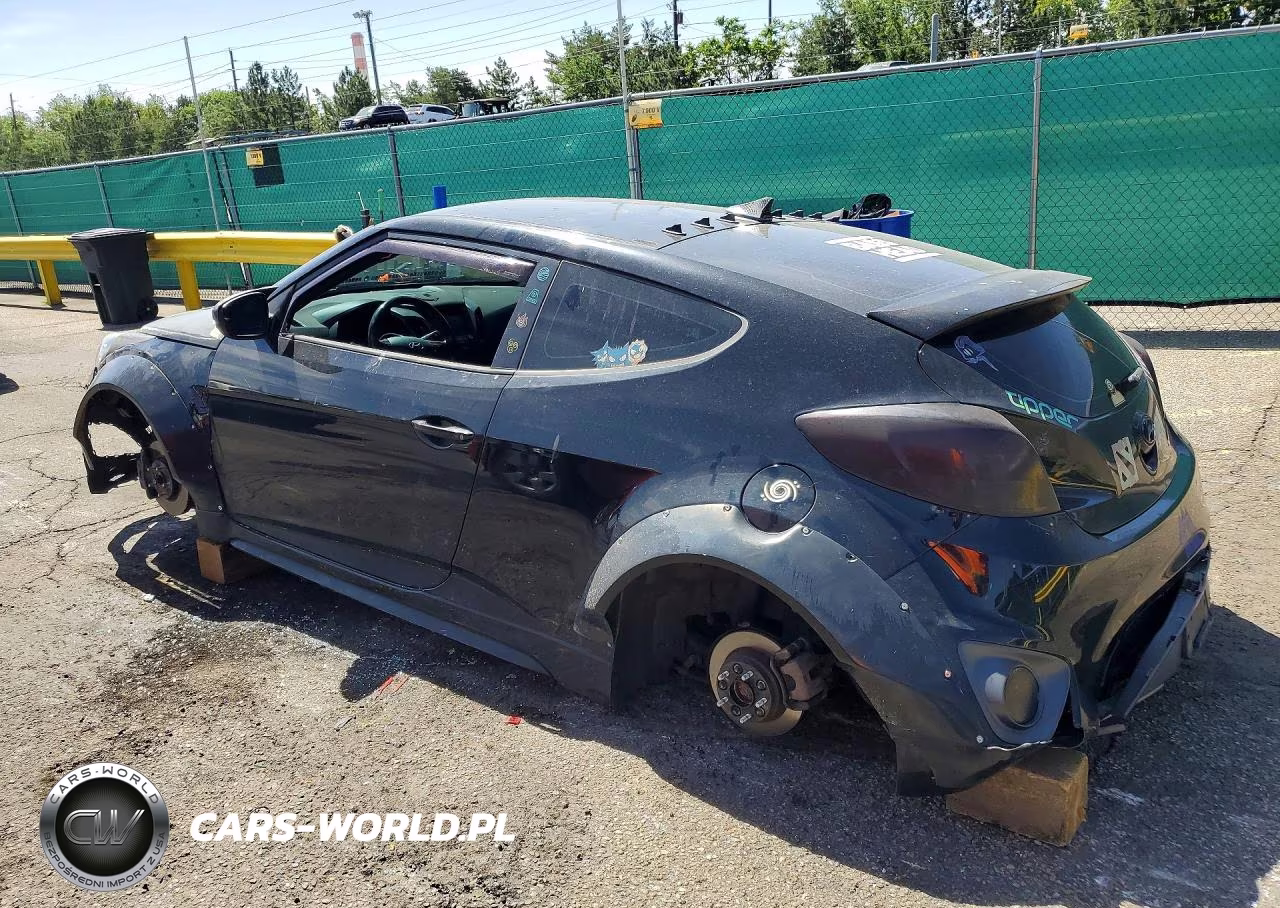 2016 Hyundai Veloster Turbo VIN:KMHTC6AE0GU263783 - 2