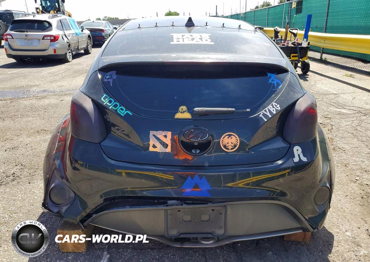 2016 Hyundai Veloster Turbo VIN:KMHTC6AE0GU263783 - 6
