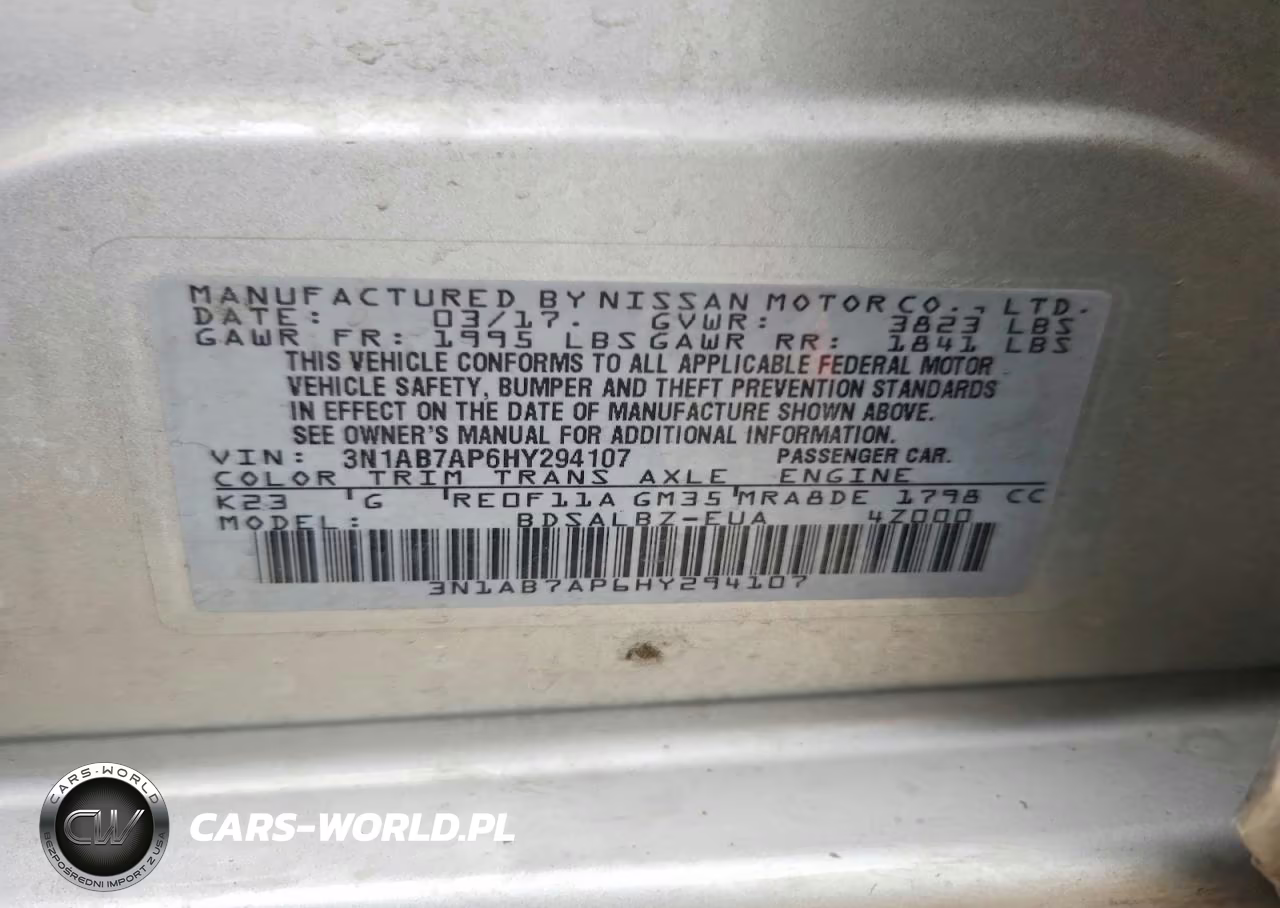2017 Nissan Sentra S VIN:3N1AB7AP6HY294107 - 12