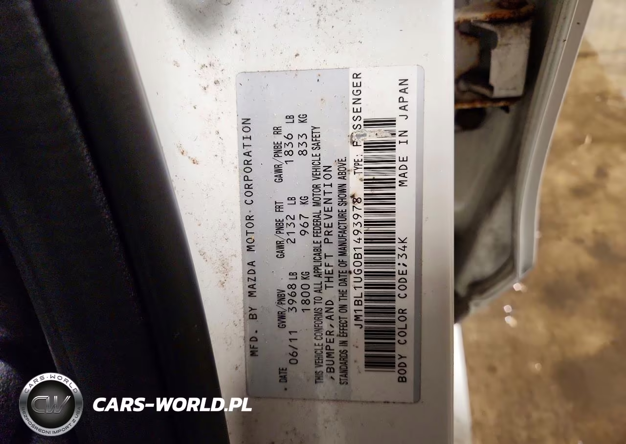 2011 Mazda 3 I VIN:JM1BL1UG0B1493978 - 12