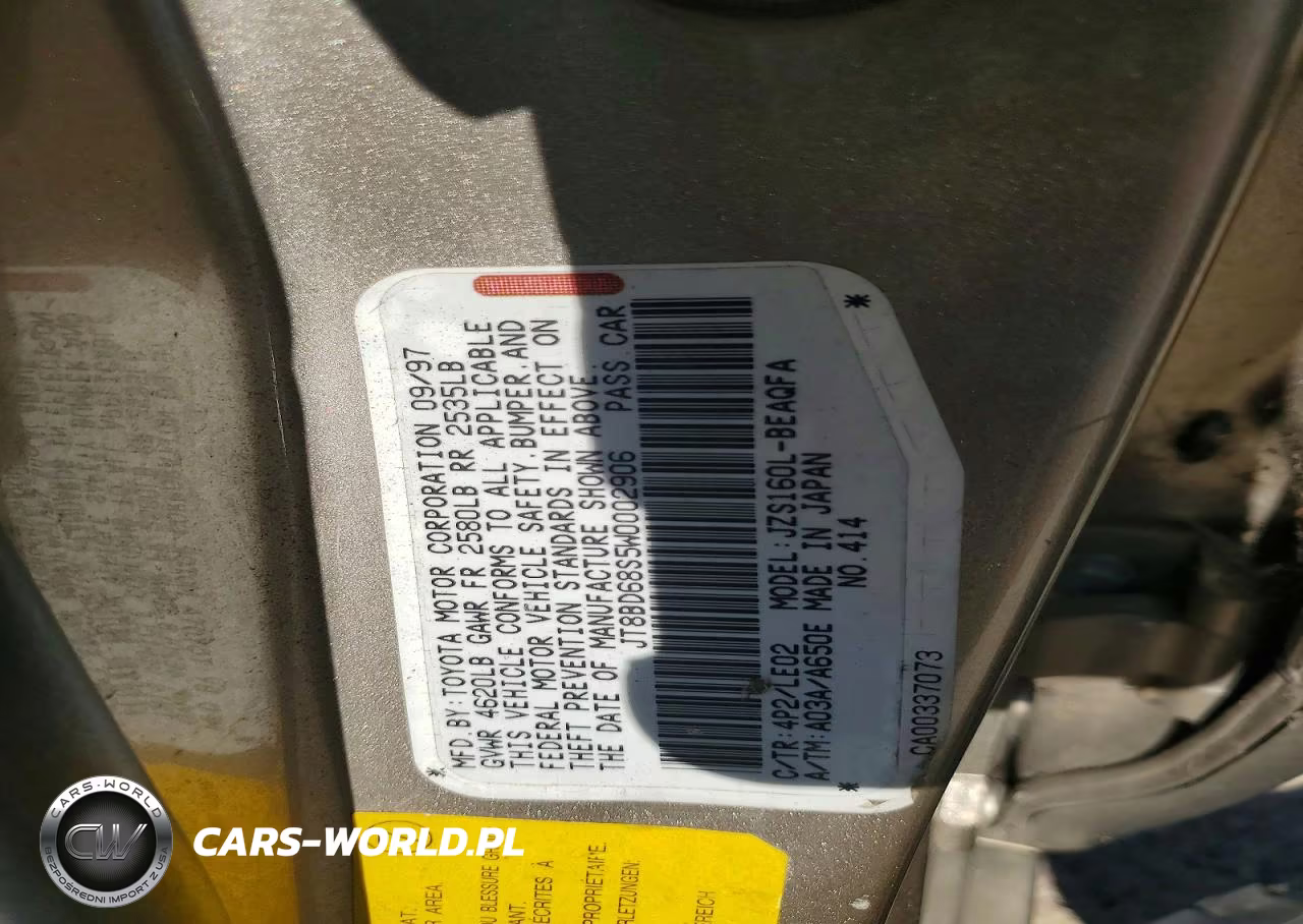 1998 Lexus Gs 300 VIN:JT8BD68S5W0002906 - 13