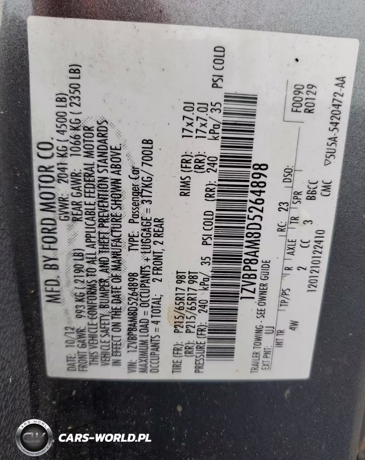 2013 Ford Mustang VIN:1ZVBP8AM8D5264898 - 12