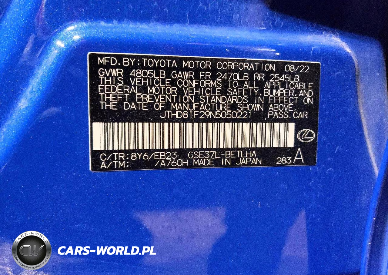 2022 Lexus Is 300 VIN:JTHD81F29N5050221 - 12