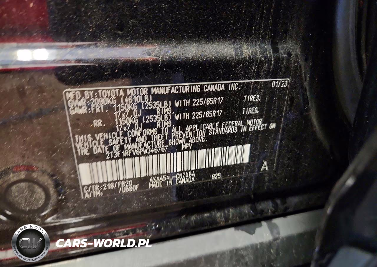 2023 Toyota Rav4 Le VIN:2T3F1RFV6PW346767 - 14
