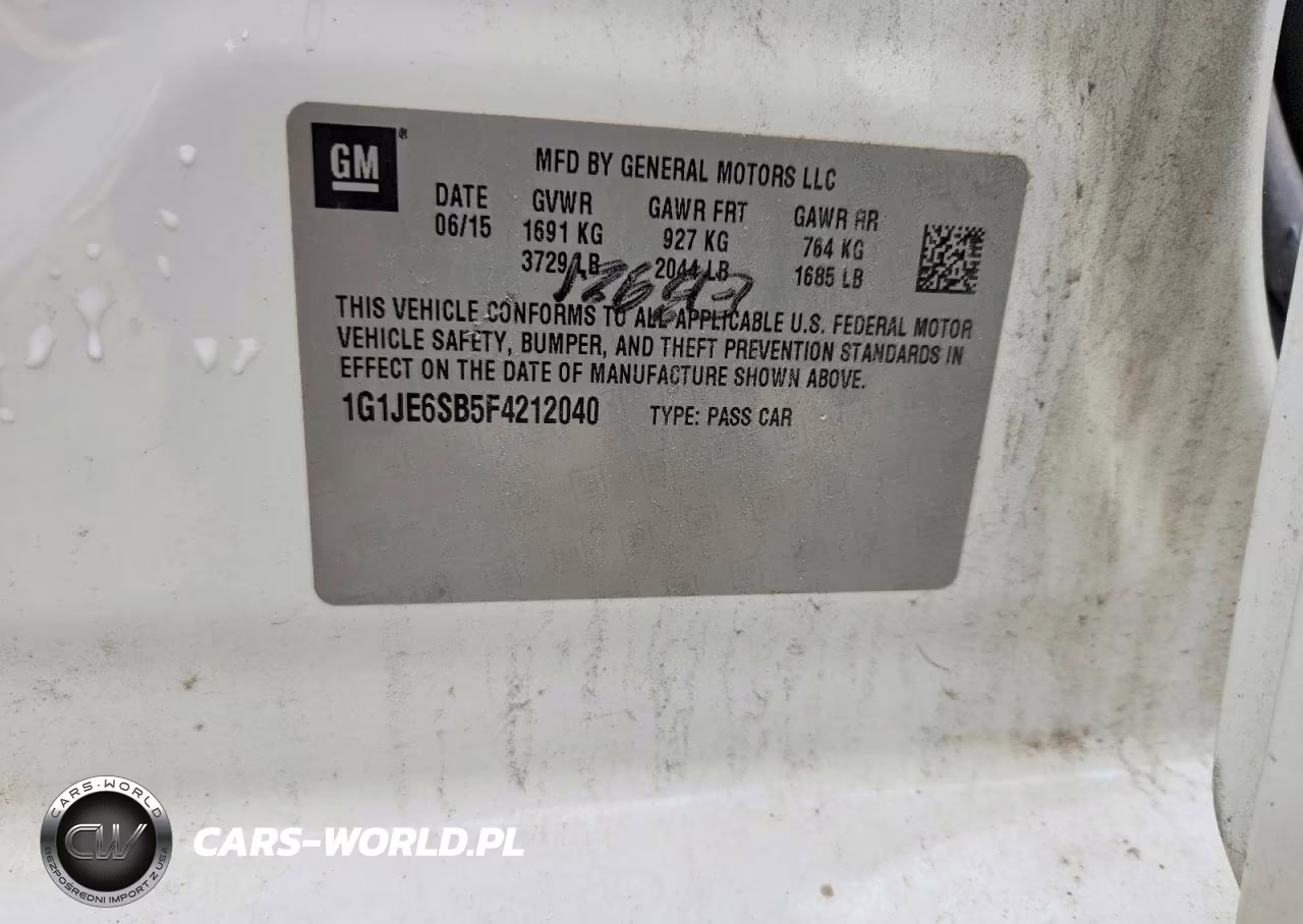 2015 Chevrolet Sonic Ltz VIN:1G1JE6SB5F4212040 - 13