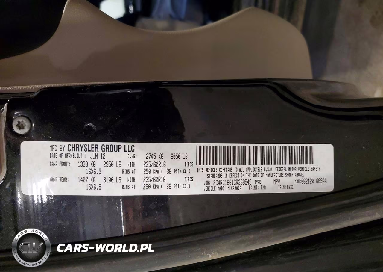 2012 Chrysler Town & Country Touring VIN:2C4RC1BG1CR368549 - 13