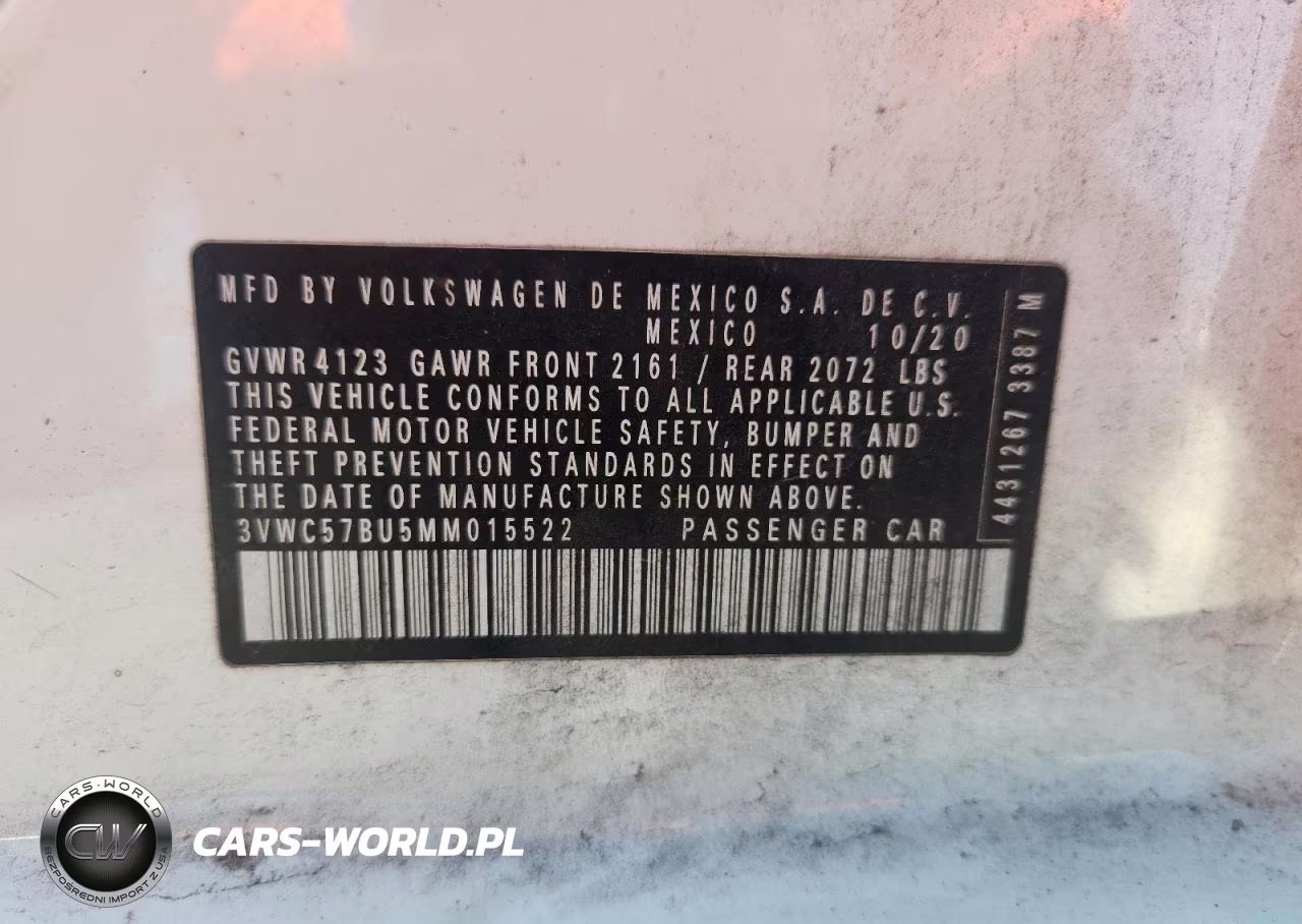 2021 Volkswagen Jetta S VIN:3VWC57BU5MM015522 - 12
