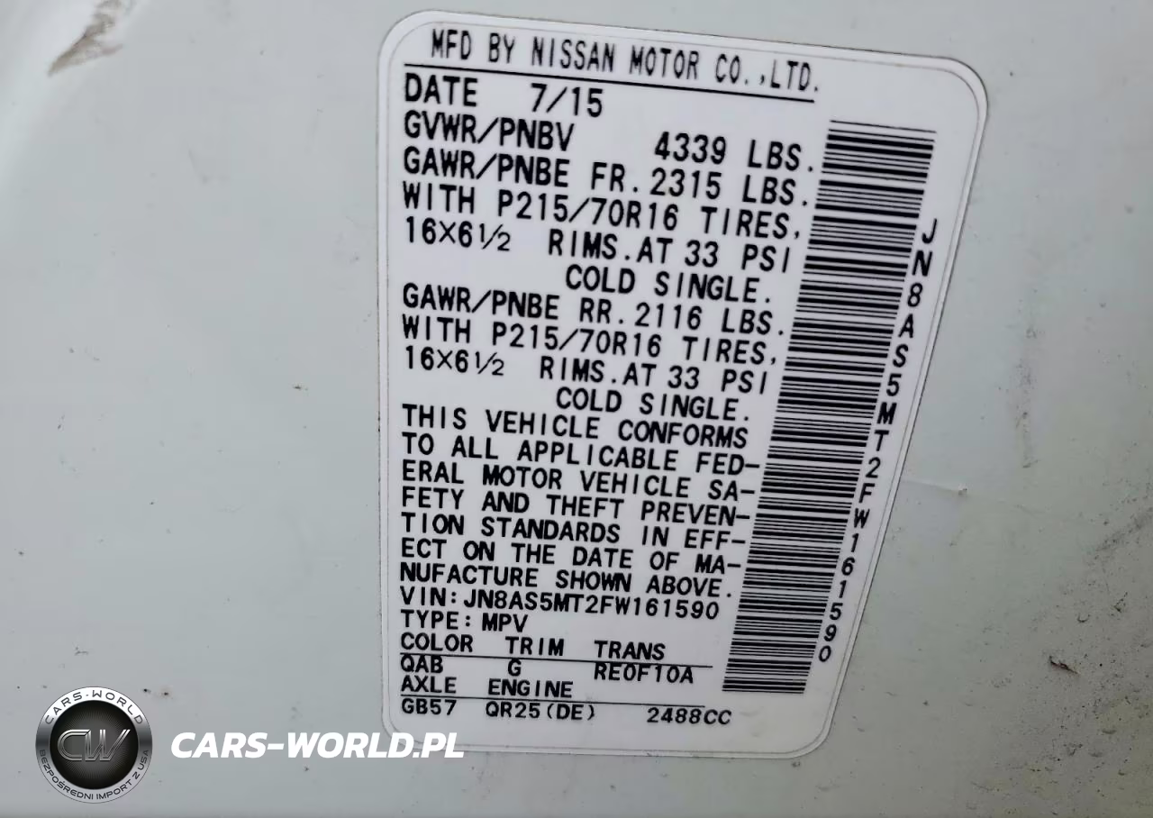 2015 Nissan Rogue Select S VIN:JN8AS5MT2FW161590 - 13