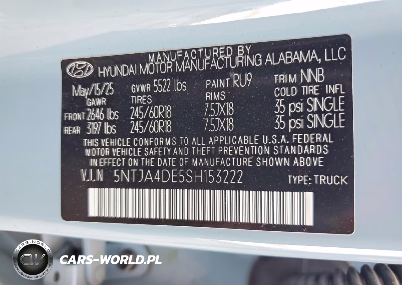 2025 Hyundai Santa Cruz Se VIN:5NTJA4DE5SH153222 - 13