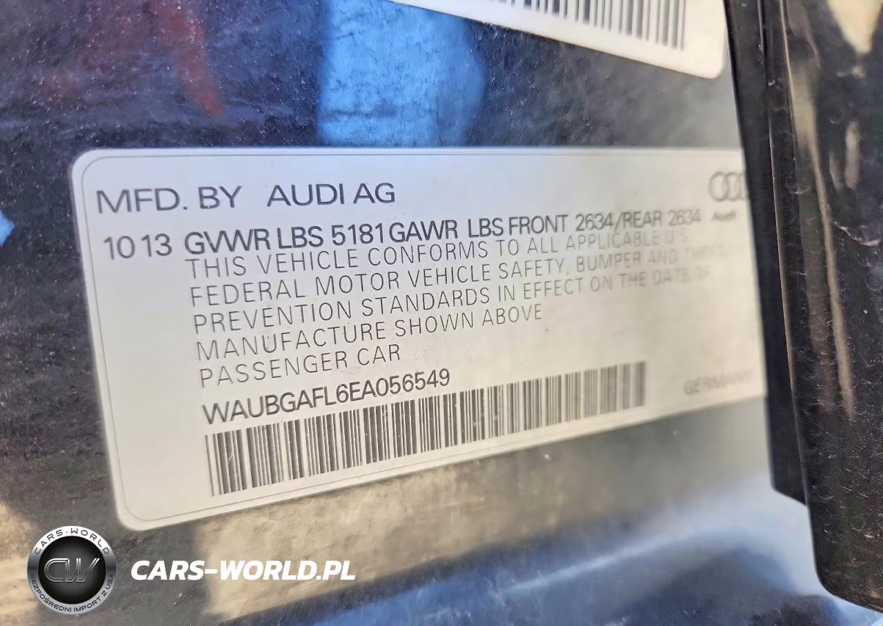 2014 Audi S4 Premium Plus VIN:WAUBGAFL6EA056549 - 12