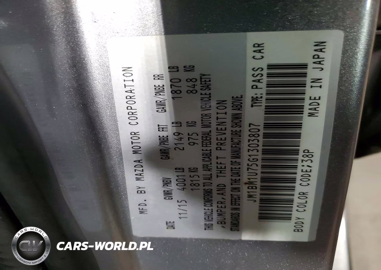 2016 Mazda 3 Sport VIN:JM1BM1U75G1303807 - 13