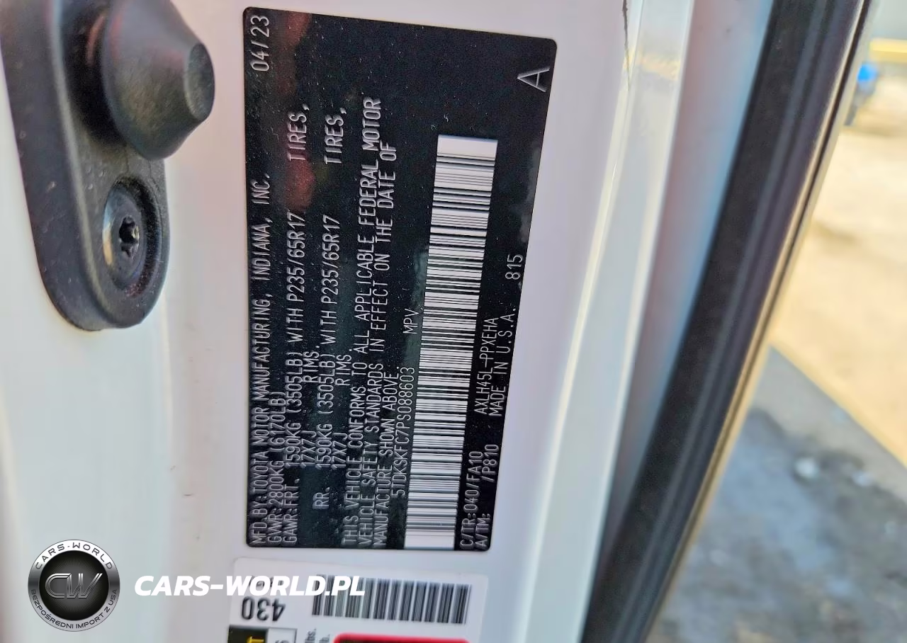 2023 Toyota Sienna Le VIN:5TDKSKFC7PS088603 - 13