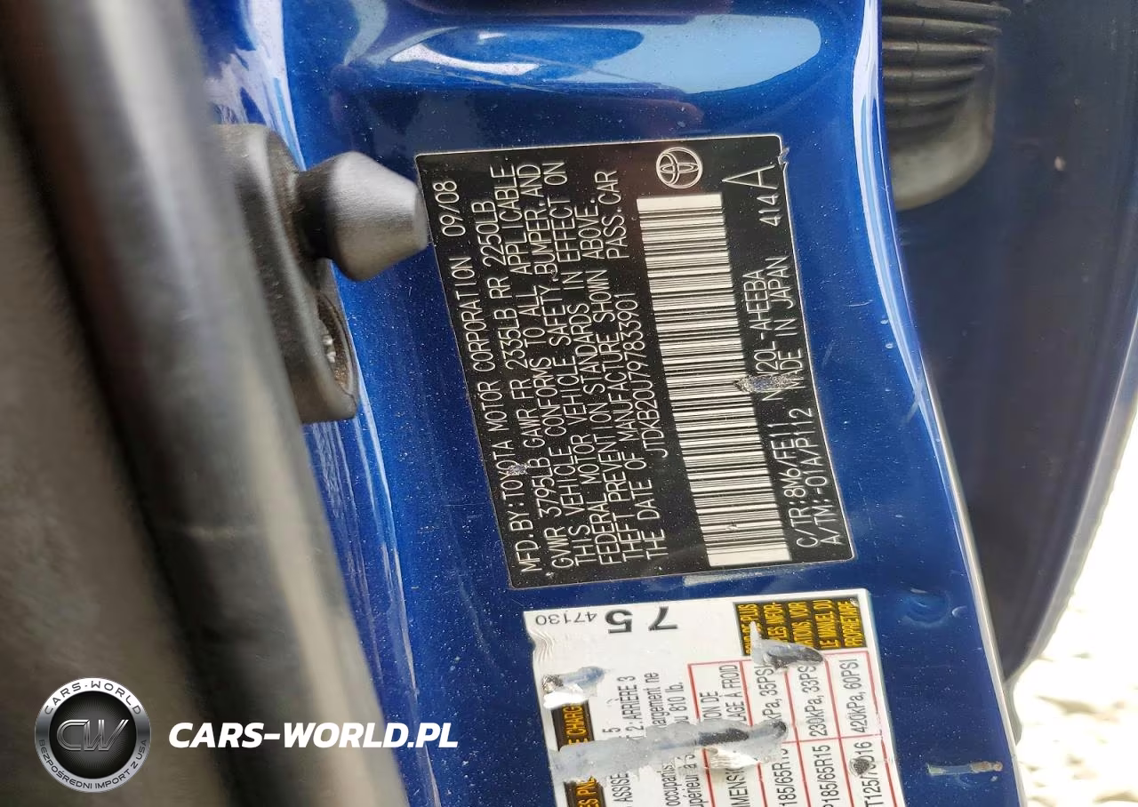 2009 Toyota Prius Base VIN:JTDKB20U797833901 - 12
