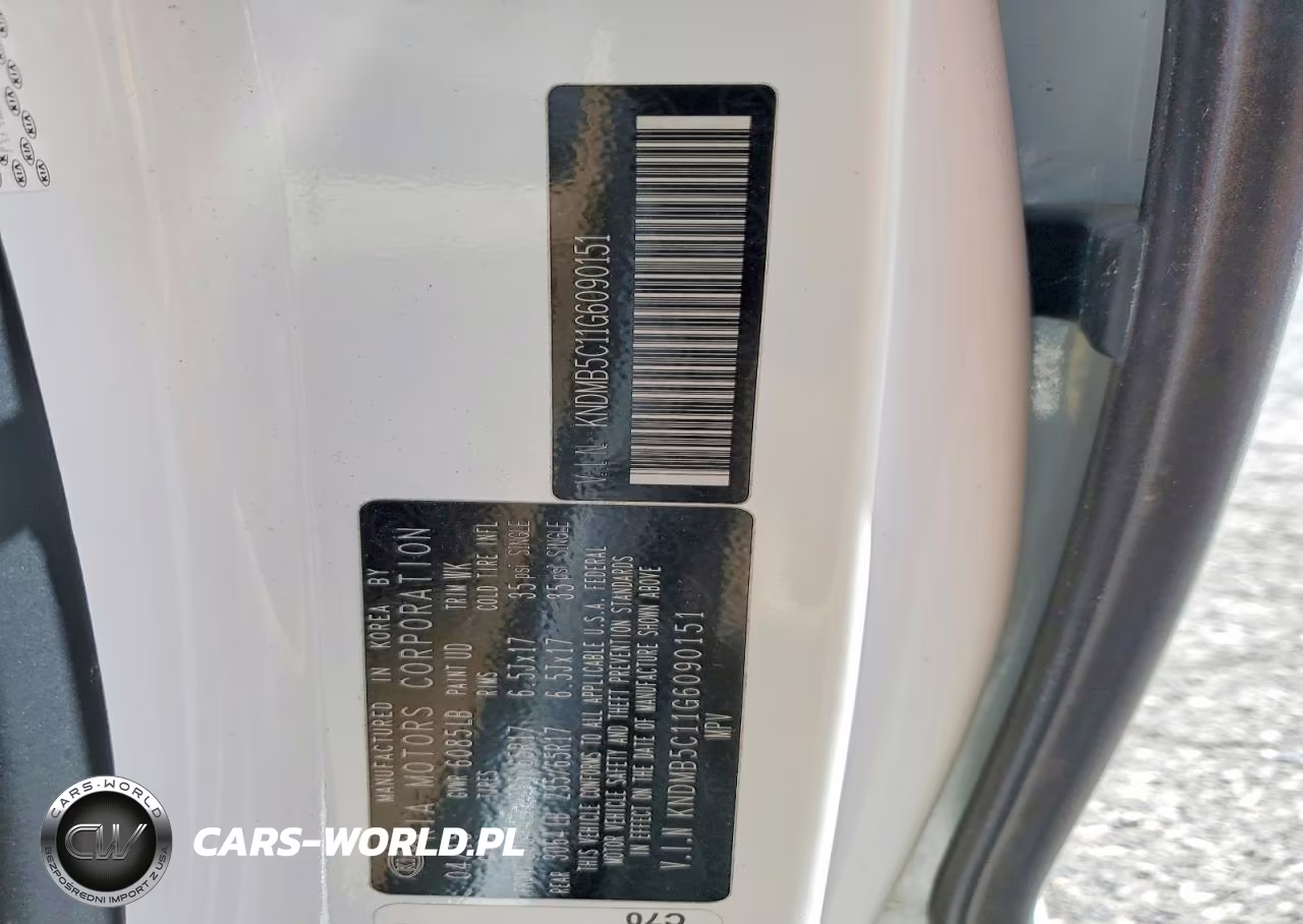2016 Kia Sedona Lx VIN:KNDMB5C11G6090151 - 14