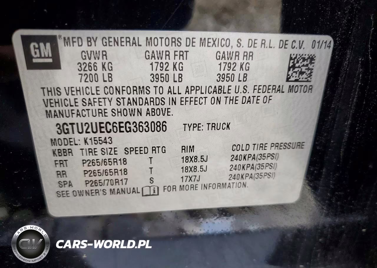 2014 GMC Sierra K1500 Sle VIN:3GTU2UEC6EG363086 - 12