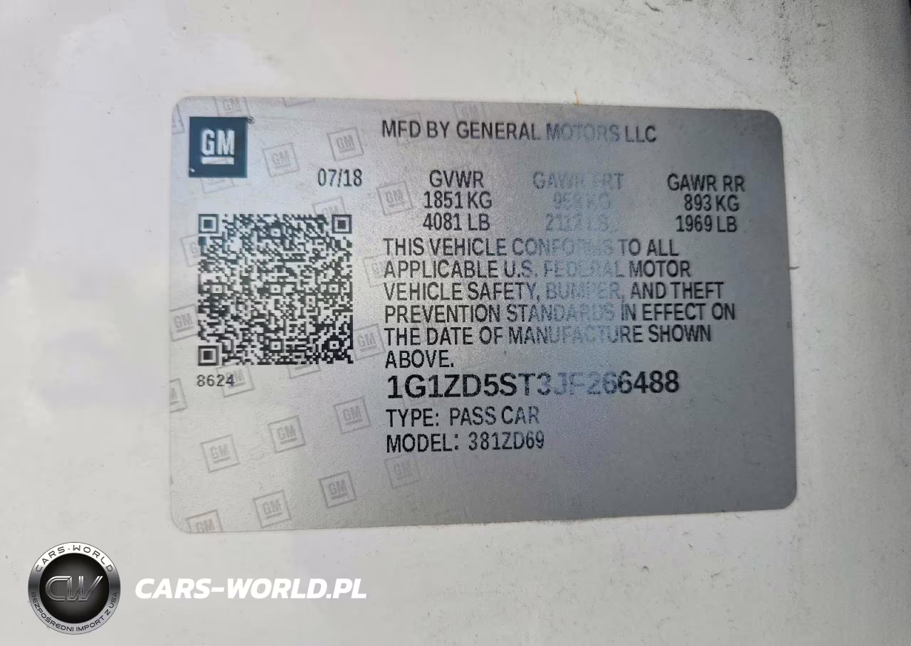2018 Chevrolet Malibu Lt VIN:1G1ZD5ST3JF266488 - 12