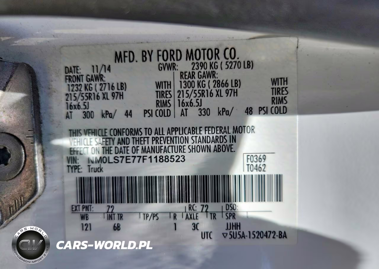 2015 Ford Transit Connect Xl Delivery Van VIN:NM0LS7E77F1188523 - 14