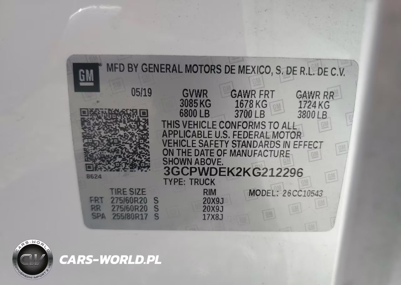 2019 Chevrolet Silverado C1500 Rst VIN:3GCPWDEK2KG212296 - 12