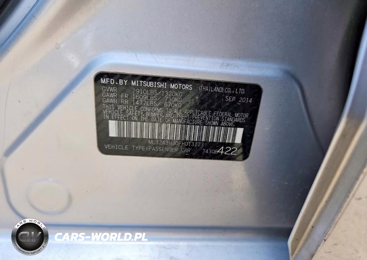 2015 Mitsubishi Mirage De VIN:ML32A3HJ0FH013123 - 12