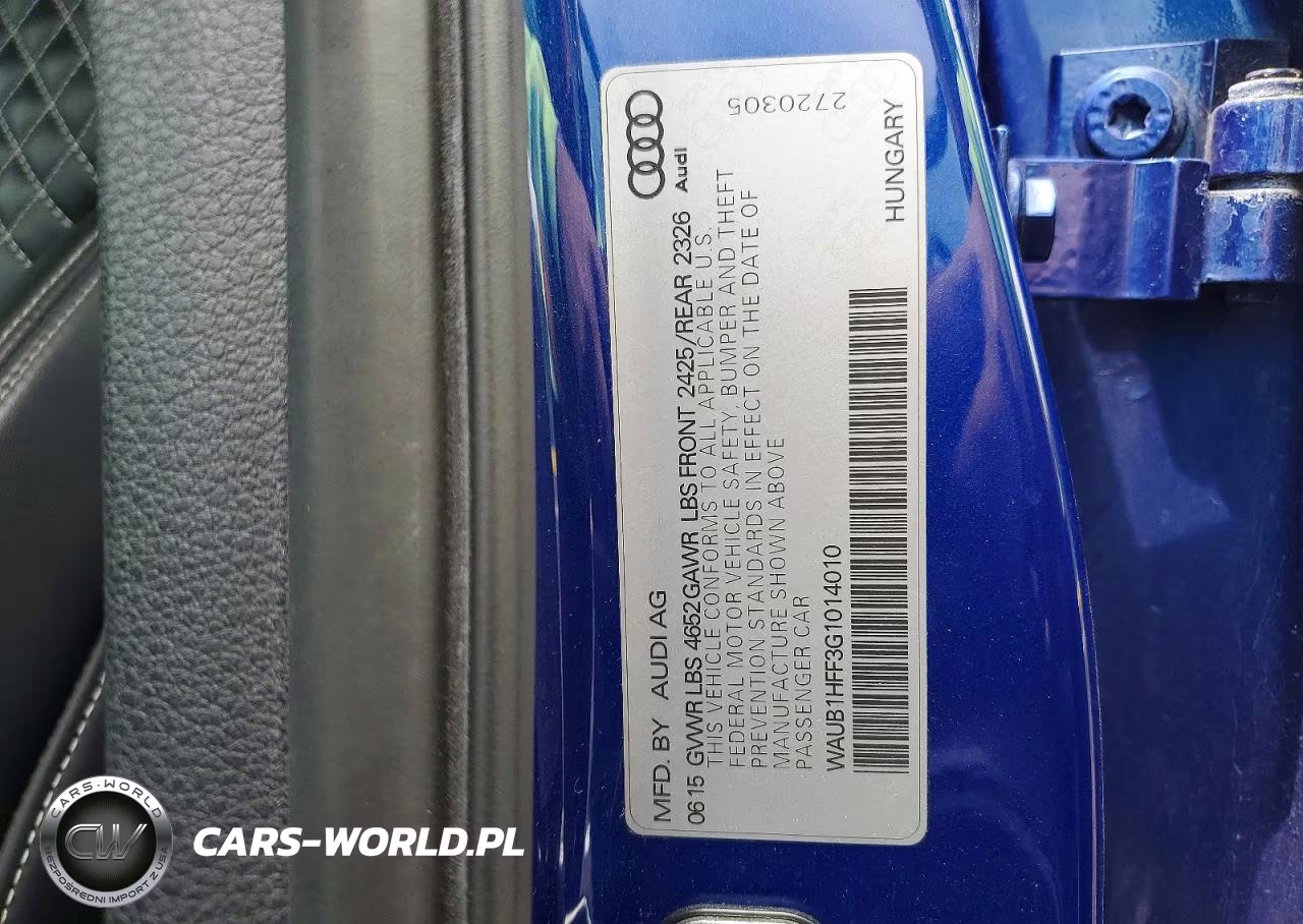 2016 Audi S3 Premium Plus VIN:WAUB1HFF3G1014010 - 12